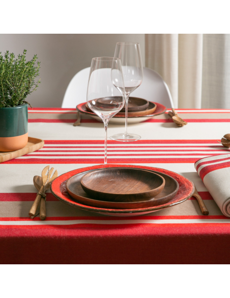 Coated tablecloth