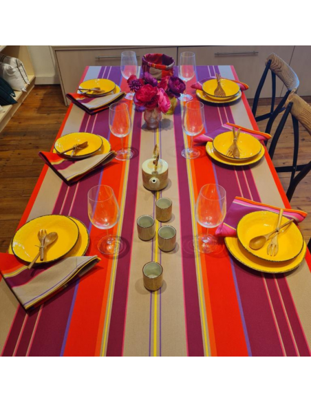 Coated tablecloth