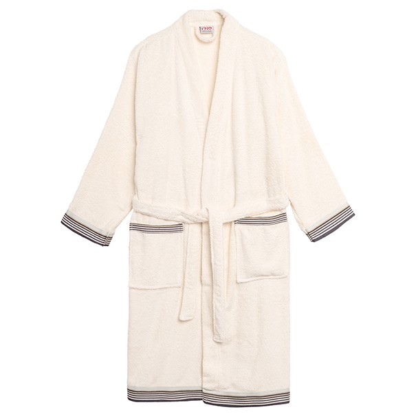 Peignoir de bain mixte en éponge