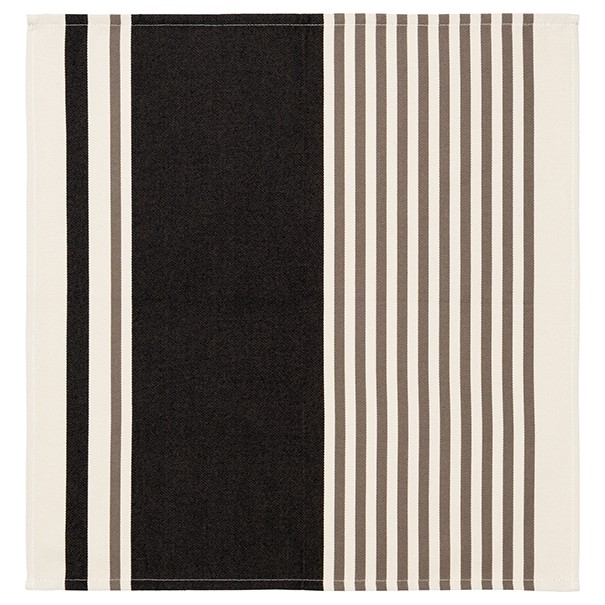 Serviette de table coton bio Txomin Noir