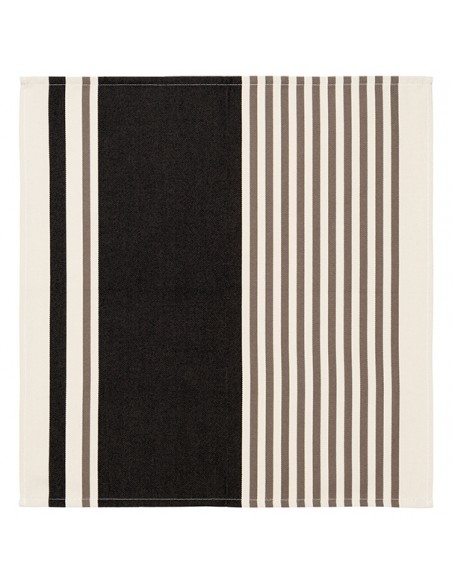 Serviette de table coton bio Txomin Noir