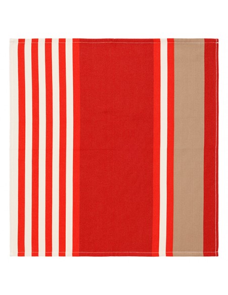 Serviette de table coton bio pnatxika rouille