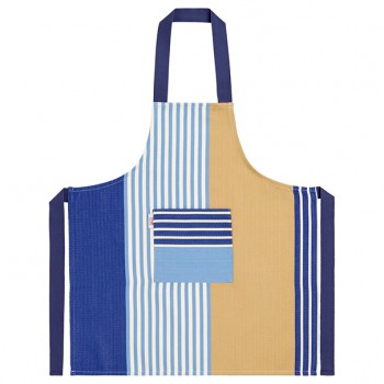 Tablier coton enfant Elaia bleu 2