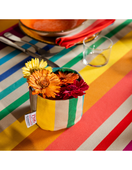 Round cotton bread basket