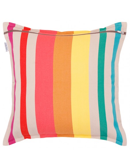 Housse de coussin carré coton bio sergé