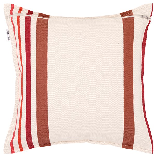 Housse de coussin carré coton bio chevron