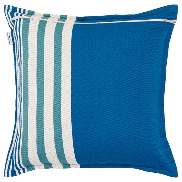 Housse de coussin carré coton bio chevron