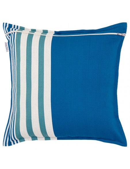 Housse de coussin carré coton bio chevron