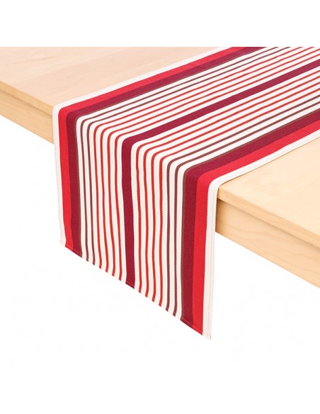 Chemin de table coton bio - tissage chevron