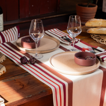 Chemin de table coton bio Etxe Txoko