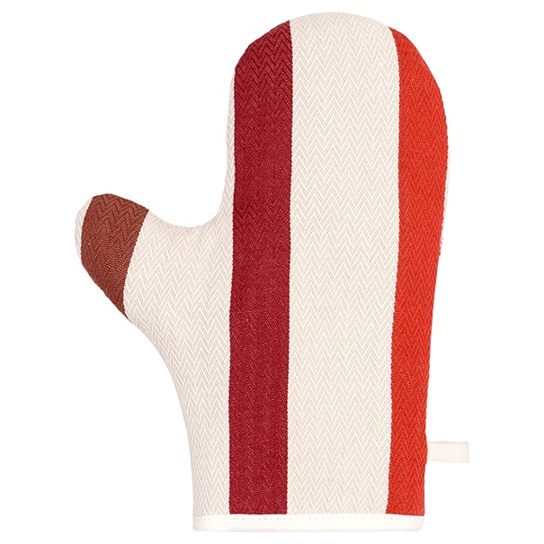 Gant de cuisine coton bio - tissage chevron