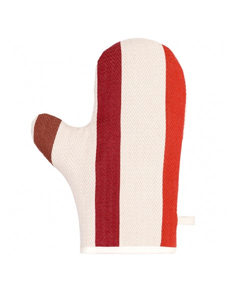 Gant de cuisine coton bio - tissage chevron