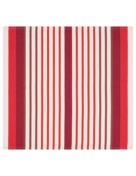 Serviette de table coton bio - tissage chevron