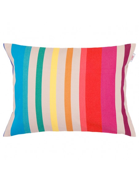 Coussin rectangulaire coton bio sergé déhoussable