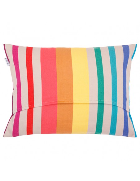 Coussin rectangulaire coton bio sergé déhoussable