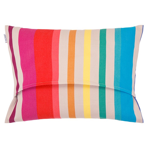 Coussin rectangulaire coton bio sergé déhoussable
