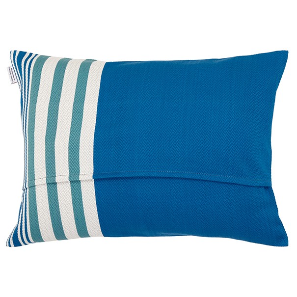 Coussin rectangulaire coton bio chevron...