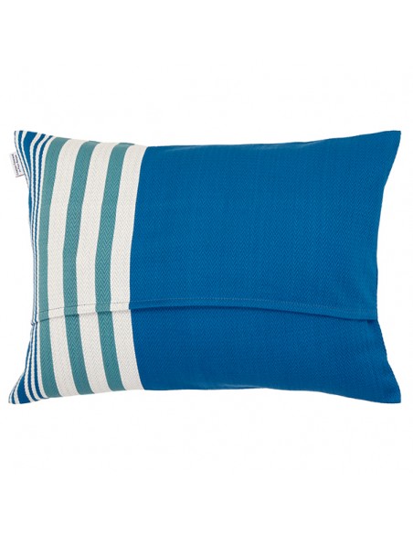 Coussin rectangulaire coton bio chevron déhoussable