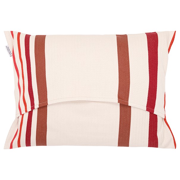 Coussin rectangulaire coton bio chevron...