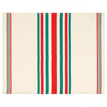 Essuie-mains coton bio mante Rouge/Vert