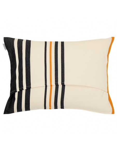 Coussin rectangulaire coton bio chevron déhoussable