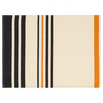 Cotton hemmed placemat Haize Ecru