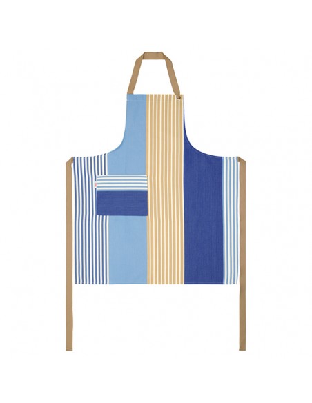 Tablier ajustable coton bio Elaia Bleu Tablier ajustable coton bio Elaia Bleu