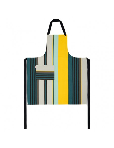 Delantal ajustable de algodon organico Milian vert