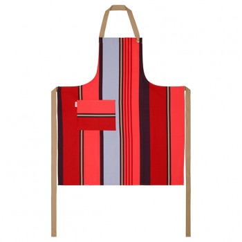 Adjustable organic cotton apron Ramuntxo Laurier 2