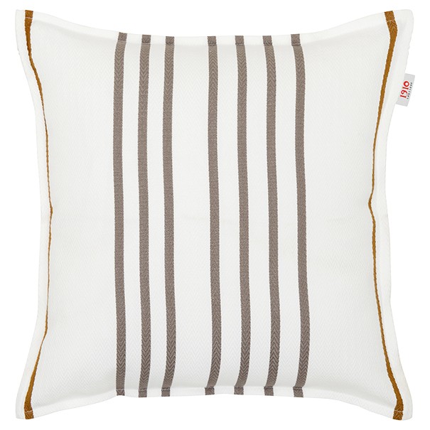 Housse de coussin / coussin carré 40*40cm Adela blanc coton bio