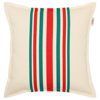 Housse de coussin 40*40cm Mante Rouge/vert, coton bio