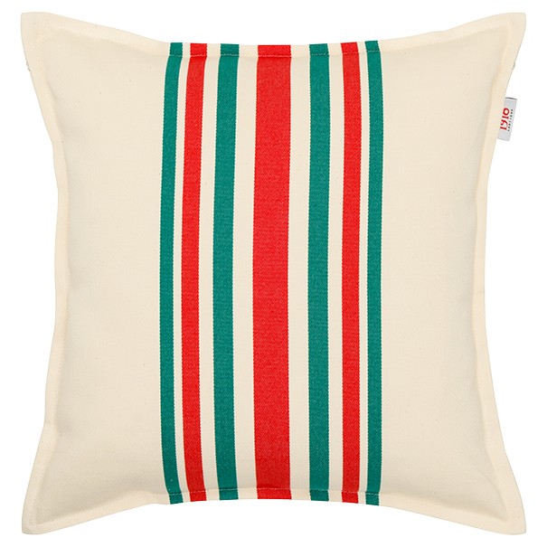 Housse de coussin 40*40cm Mante Rouge/vert, coton bio