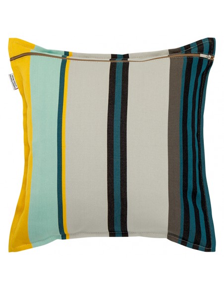 Housse de coussin carré coton bio sergé