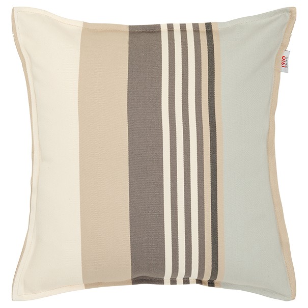 Housse de coussin carrée 40*40cm Ramuntxo Etain, coton bio