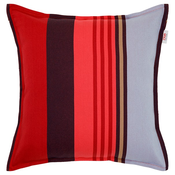 Housse de coussin carrée 40*40cm Ramuntxo laurier, coton bio