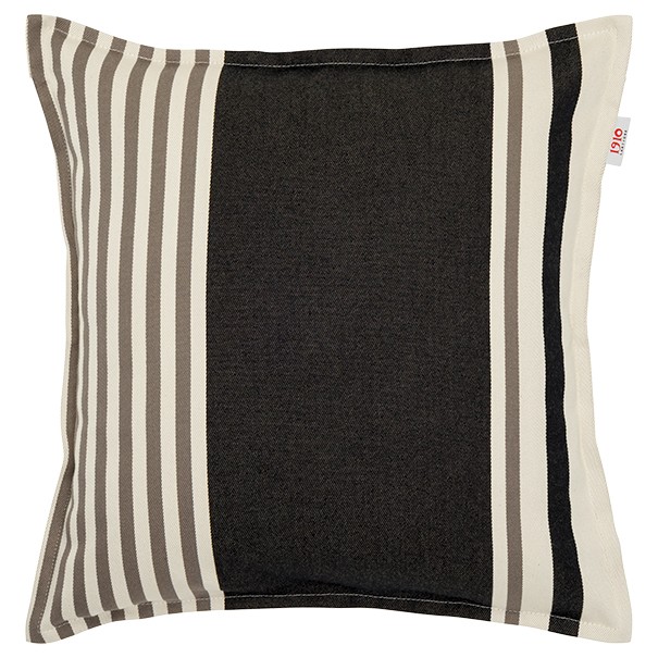 Housse de coussin carrée 40*40cm Txomin Noir, coton bio