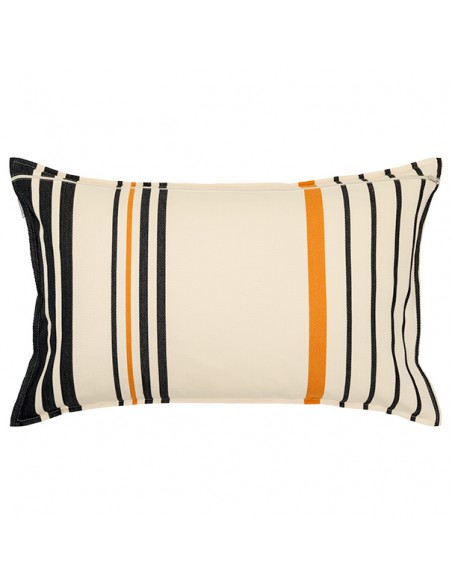 Housse de coussin rectangulaire coton bio chevron