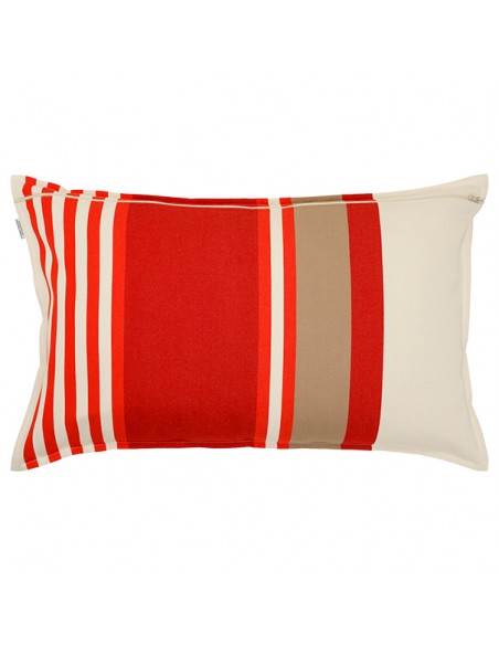 Housse de coussin rectangulaire coton bio sergé