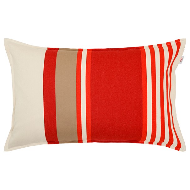 Housse de coussin rectangulaire 45*70cm Pantxika Rouille, coton bio