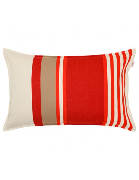 Housse de coussin rectangulaire 45*70cm Pantxika Rouille, coton bio Housse de coussin rectangulaire 45*70cm Pantxika Rouille, coton bio