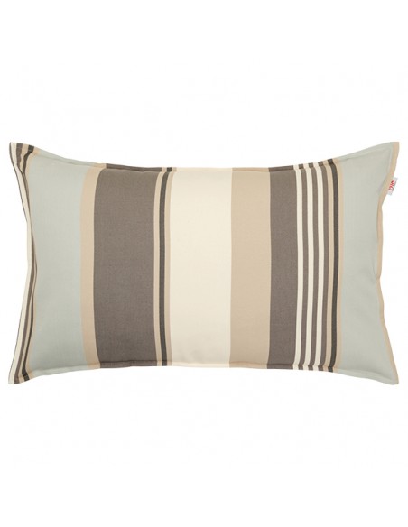 Housse de coussin rectangulaire 45*70cm Ramuntxo Etain, coton bio