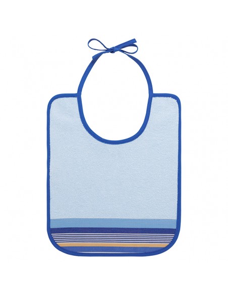 Bavoir bébé, enfant en éponge bleue Elaia Bleu