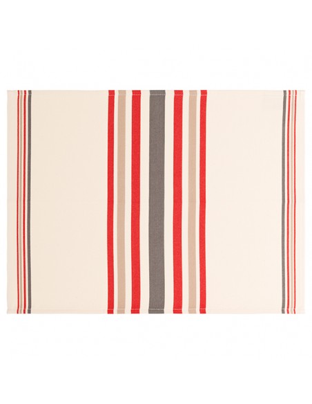 Hand towel Mante havane/rouille