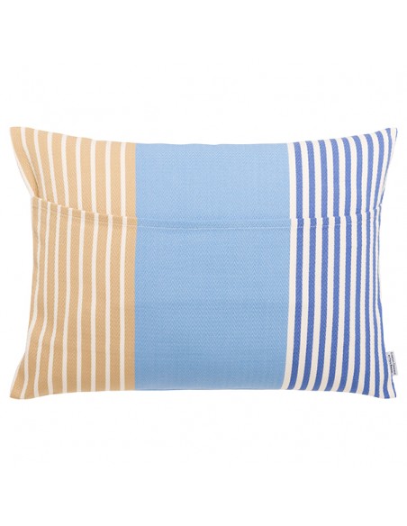 Coussin rectangulaire coton bio chevron déhoussable