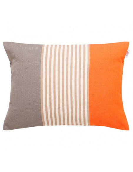 Coussin rectangulaire coton bio chevron déhoussable