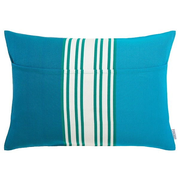 Coussin rectangulaire coton bio sergé déhoussable