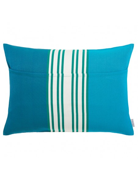 Coussin rectangulaire coton bio sergé déhoussable