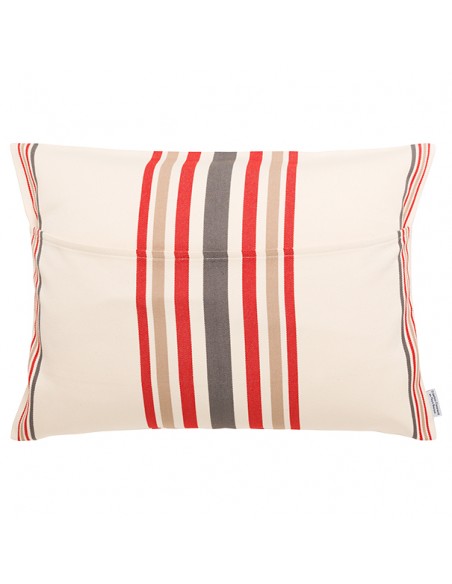 Coussin rectangulaire coton bio sergé déhoussable