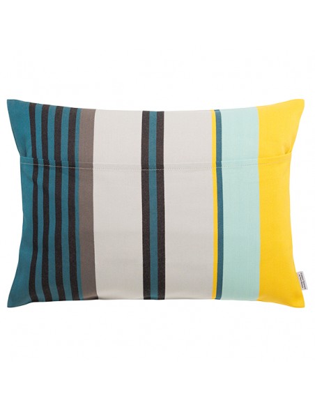 Coussin rectangulaire coton bio sergé déhoussable