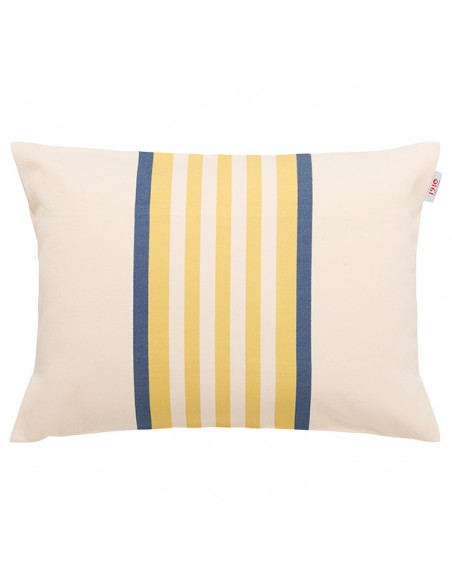 Coussin rectangulaire coton bio sergé déhoussable